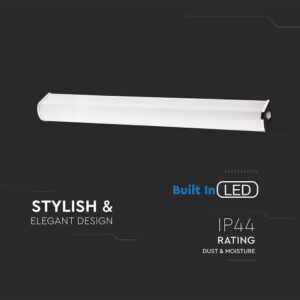 Γραμμικό Φωτιστικό Καθρέφτη Τοίχου LED IP44 10W V-TAC 150° 950lm Λευκό+Χρώμιο Φυσικό Λευκό 4000K – 3916