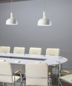 Κρεμαστό Φωτιστικό Οροφής Πλαστικό με Αλουμίνιο Κινούμενο κάλυμμα Λευκό V-TAC – 3920