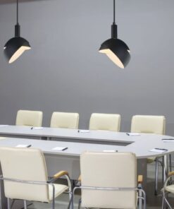 Κρεμαστό Φωτιστικό Οροφής Πλαστικό με Αλουμίνιο Κινούμενο κάλυμμα Μαύρο V-TAC – 3921