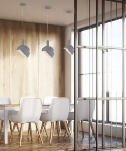 Κρεμαστό Φωτιστικό Οροφής Πλαστικό με Αλουμίνιο Κινούμενο κάλυμμα Γκρι V-TAC – 3922