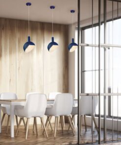 Κρεμαστό Φωτιστικό Οροφής Πλαστικό με Αλουμίνιο Κινούμενο κάλυμμα Μπλε V-TAC – 3925