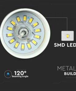 Κρεμαστό Φωτιστικό LED Ακρυλικό Χρυσό Ø120 Φυσικό λευκό 4000Κ V-TAC – 3928