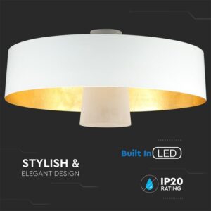 LED Κρεμαστό φωτιστικό Ακρυλικό Λευκό Ø340 Φυσικό λευκό 4000Κ V-TAC – 3933