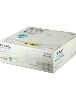 LED Κρεμαστό φωτιστικό Ακρυλικό Λευκό Ø340 Θερμό λευκό 3000Κ V-TAC – 3939