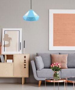 Κρεμαστό Φωτιστικό Οροφής Μονόφωτο με γαλάζιο σώμα V-TAC – 3946