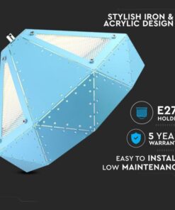 Κρεμαστό Φωτιστικό Οροφής Μονόφωτο με γαλάζιο σώμα V-TAC – 3946