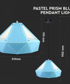 Κρεμαστό Φωτιστικό Οροφής Μονόφωτο με γαλάζιο σώμα V-TAC – 3946