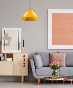 Κρεμαστό Φωτιστικό Οροφής Μονόφωτο με κίτρινο σώμα V-TAC – 3947