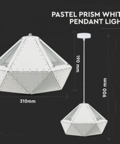 Κρεμαστό Φωτιστικό Οροφής Μονόφωτο με λευκό σώμα V-TAC – 3948