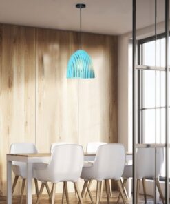 Κρεμαστό Φωτιστικό Οροφής Μονόφωτο Cone Prism με Γαλάζιο σώμα V-TAC – 3953