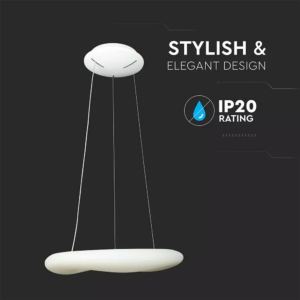LED κρεμαστό φωτιστικό οροφής 82W με εναλλαγή χρώματος και λευκό σώμα Dimmable V-TAC – 3960