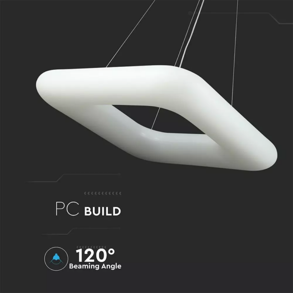 LED κρεμαστό φωτιστικό οροφής 42W με εναλλαγή χρώματος και λευκό σώμα Dimmable V-TAC – 3963