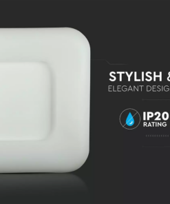 LED φωτιστικό οροφής 80W με εναλλαγή χρώματος και λευκό σώμα Dimmable V-TAC – 3973