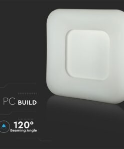 LED φωτιστικό οροφής 80W με εναλλαγή χρώματος και λευκό σώμα Dimmable V-TAC – 3973