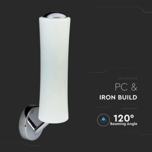Φωτιστικό Τοίχου LED Κύλινδρος Λευκός ø125 18W Dimmable V-TAC 120° 1200lm Θερμό Λευκό 3000K – 3974