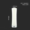 Φωτιστικό Γραφείου LED Κύλινδρος Λευκός ø125 18W Dimmable Αφής V-TAC 120° 1200lm Θερμό Λευκό 3000K – 3975