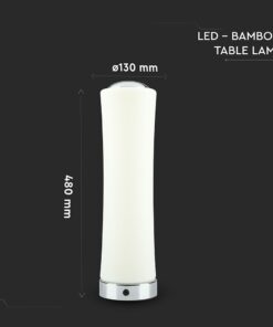 Φωτιστικό Γραφείου LED Κύλινδρος Λευκός ø125 18W Dimmable Αφής V-TAC 120° 1200lm Θερμό Λευκό 3000K – 3975