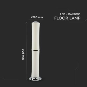 Φωτιστικό Δαπέδου LED Κύλινδρος Λευκός ø125 32W Dimmable Αφής V-TAC 120° 2100lm Θερμό Λευκό 3000K – 3976