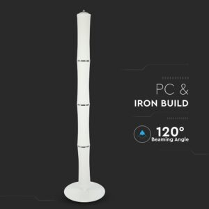 Φωτιστικό Δαπέδου LED Κύλινδρος Λευκός ø125 65W Dimmable Αφής V-TAC 120° 4300lm Θερμό Λευκό 3000K – 3977