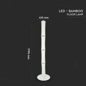 Φωτιστικό Δαπέδου LED Κύλινδρος Λευκός ø125 65W Dimmable Αφής V-TAC 120° 4300lm Θερμό Λευκό 3000K – 3977