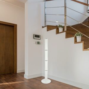 Φωτιστικό Δαπέδου LED Κύλινδρος Λευκός ø125 65W Dimmable Αφής V-TAC 120° 4300lm Θερμό Λευκό 3000K – 3977