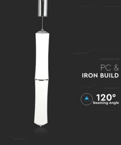 Κρεμαστό Φωτιστικό LED Οροφής Κύλινδρος ø125 32W Dimmable V-TAC 120° 2100lm Λευκό Θερμό Λευκό 3000K – 3981
