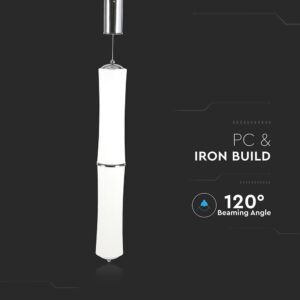 Κρεμαστό Φωτιστικό LED Οροφής Κύλινδρος ø125 32W Dimmable V-TAC 120° 2100lm Λευκό Θερμό Λευκό 3000K – 3981