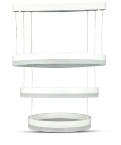 Κρεμαστός Πολυέλαιος LED Οροφής Τρεις Δακτύλιοι 86W Dimmable V-TAC 120° 4550lm Λευκό Θερμό Λευκό 3000K – 213989