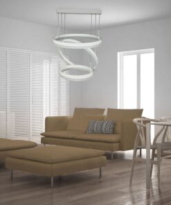 Κρεμαστός Πολυέλαιος LED Οροφής Τρεις Δακτύλιοι 86W Dimmable V-TAC 120° 4550lm Λευκό Θερμό Λευκό 3000K – 213989