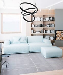 Κρεμαστός Πολυέλαιος LED Οροφής Τρεις Δακτύλιοι Μαύροι 86W Dimmable V-TAC 4550lm Θερμό Λευκό 3000K – 213990