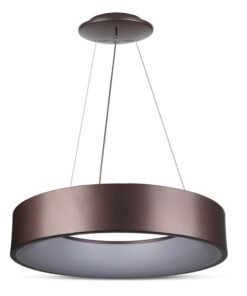 LED πολυέλαιος 25W 3000K Θερμό λευκό Dimmable με καφέ σώμα V-TAC – 3994