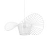 GloboStar® LUMINOVA 61465 Μοντέρνο Κρεμαστό Φωτιστικό Πλέγμα Μονόφωτο 1 x E27 IP20 Λευκό Σχοινί με Λευκό Σύρμα – Μ65 x Π65 x Υ25cm