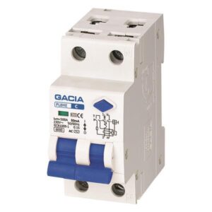 ΡΕΛΕ RCBO ΔΙΠΟΛΙΚΟ 40A 6KA 30mA 1+N GACIA TYPE AC EUROLAMP – 500-43526