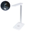 GloboStar® WASP 76532 Μοντέρνο Φωτιστικό Γραφείου Λευκό LED 10 Watt 1000lm DC 5V Αφής & Καλώδιο Τροφοδοσίας USB με Ασύρματη Φόρτιση – Wireless Charger – CCT Θερμό Λευκό 2700K – Φυσικό Λευκό 4500K – Ψυχρό Λευκό 6000K Dimmable