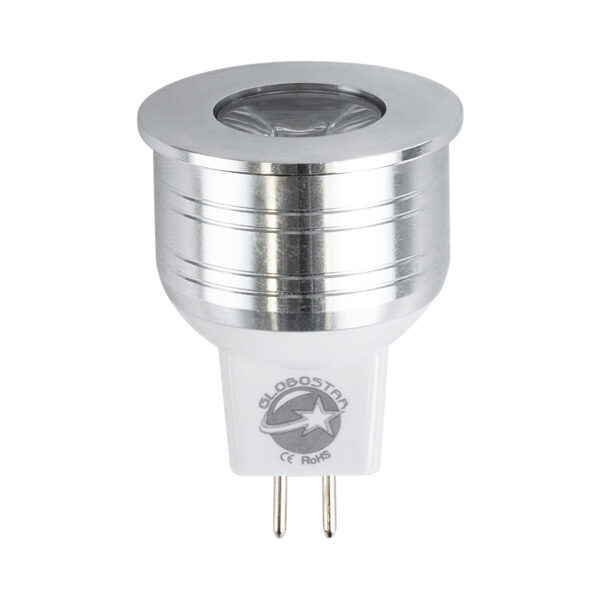 GloboStar® 76001 Σποτ LED GU5.3 MR11 4W 380lm 35° DC 12-24V IP20 Φ3.5 x Υ5cm Φυσικό Λευκό 4500K - 1 Χρόνο Εγγύηση