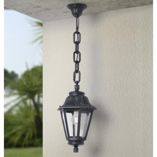 FUMAGALLI SICHEM ANNA ΚΡΕΜΑΣΤΟ ΦΩΤΙΣΤΙΚΟ ΕΞΑΓΩΝΟ ΜΑΥΡΟ 220x800mm E27 EUROLAMP – 145-26008