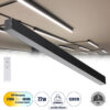 GloboStar® ORION 61030-S Γραμμικό Φωτιστικό Οροφής Linear LED CCT 72W 8600lm 120° AC 220-240V Μ120 x Π5.5 x Υ7cm – Εναλλαγή Φωτισμού μέσω Τηλεχειριστηρίου All In One Ψυχρό 6000k+Φυσικό 4500k+Θερμό 2700k Dimmable – Μαύρο – 3 Years Warranty
