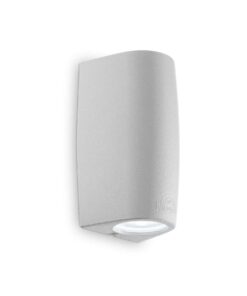 IDEAL LUX Φωτιστικό Τοίχου Βεράντας KEOPE 2XGU10 IP55 Γκρι Χρώματος – 147796