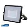 LED Προβολέας 30W V-TAC PRO Samsung Chip Μαύρος 100° 2400lm Μαύρος Αδιάβροχος IP65 Θερμό Λευκό 3000K – 400