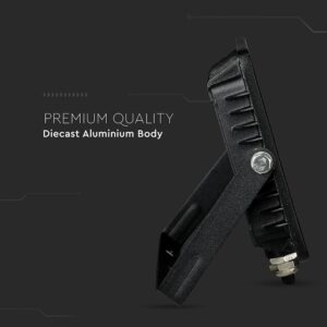 LED Προβολέας 30W V-TAC PRO Samsung Chip Μαύρος 100° 2400lm Μαύρος Αδιάβροχος IP65 Θερμό Λευκό 3000K – 400