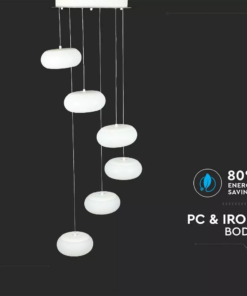LED πολυέλαιος 76W Λευκό 3000K Θερμό λευκό Triac Dimmable V-TAC – 40011