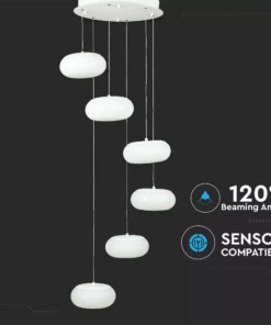 LED πολυέλαιος 76W Λευκό 3000K Θερμό λευκό Triac Dimmable V-TAC – 40011