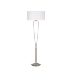 Φωτιστικό Δαπέδου Trio Lighting E27 Νίκελ Ματ Μεταλλικό 400200107