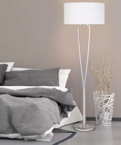 Φωτιστικό Δαπέδου Trio Lighting E27 Νίκελ Ματ Μεταλλικό 400200107