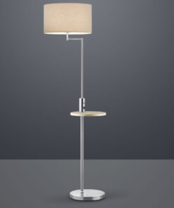 Φωτιστικό Δαπέδου Trio Lighting E27 Νίκελ Ματ Μεταλλικό 400400107