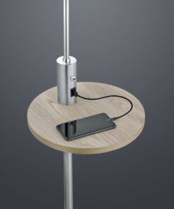 Φωτιστικό Δαπέδου Trio Lighting E27 Νίκελ Ματ Μεταλλικό 400400107