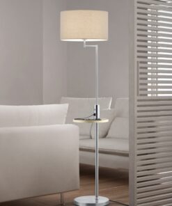 Φωτιστικό Δαπέδου Trio Lighting E27 Νίκελ Ματ Μεταλλικό 400400107