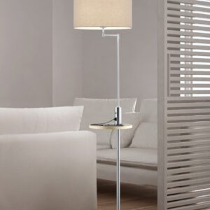 Φωτιστικό Δαπέδου Trio Lighting E27 Νίκελ Ματ Μεταλλικό  400400107