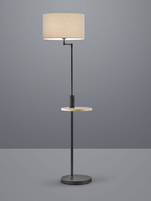Φωτιστικό Δαπέδου Trio Lighting E27 Μαύρο Ματ Μεταλλικό  400400132
