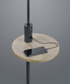 Φωτιστικό Δαπέδου Trio Lighting E27 Μαύρο Ματ Μεταλλικό 400400132